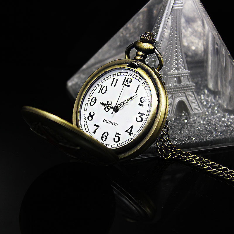 经典复古翻盖老人表学生表纪念 木川怀表