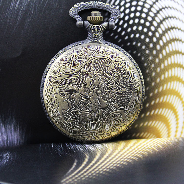 怀表男学生考试用复古翻盖机械儿童 木川怀表