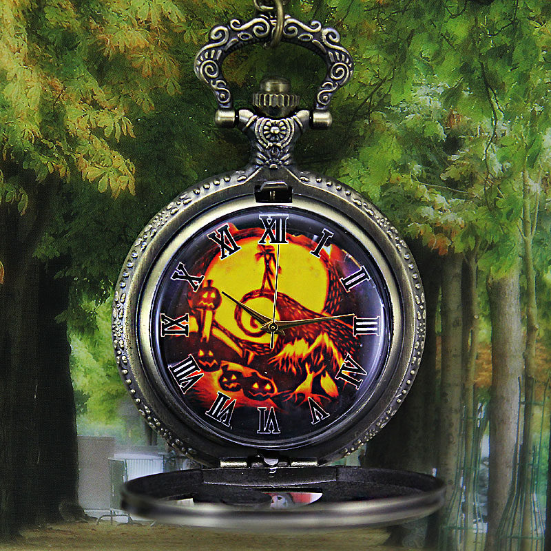 怀表男学生考试用复古翻盖机械儿童 木川怀表