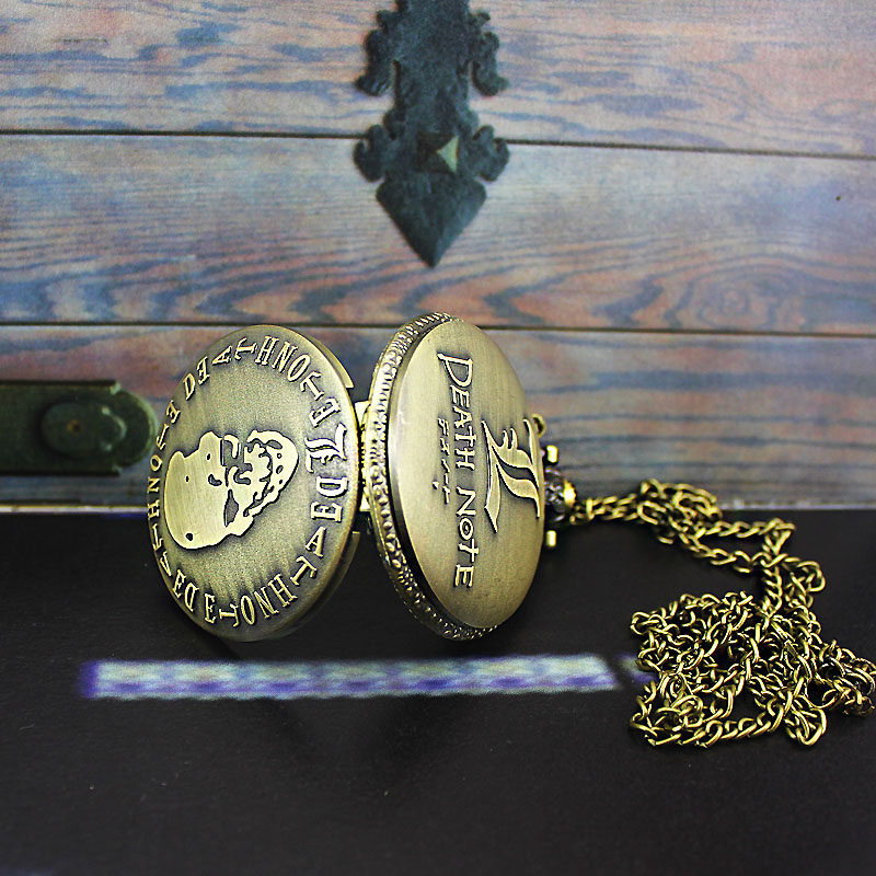 怀表男学生考试用复古翻盖机械儿童 木川怀表