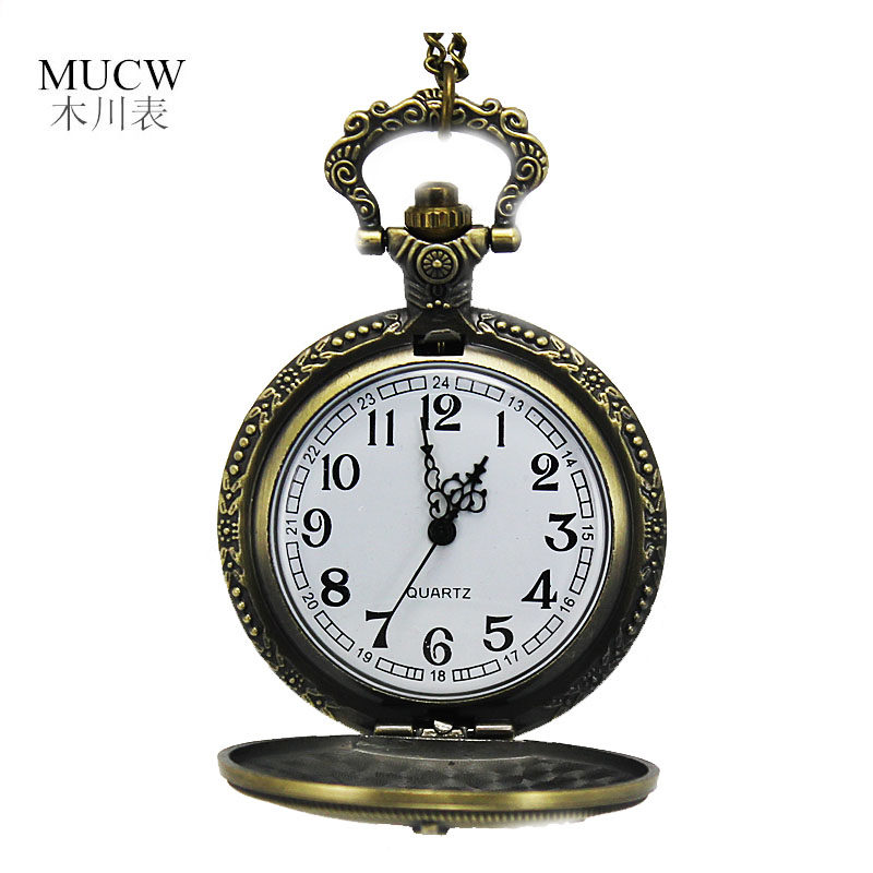 复古白领学生表潮流男女项链陀表 木川怀表