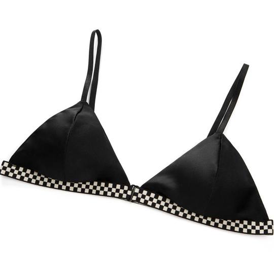 Треугольная чашка из шелка шелковицы без стального кольца, дышащий и впитывающий пот шелк.