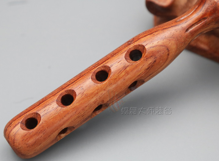 创艺毛梳0301/0302/0307毛滚梳吹卷造型美发鬃毛梳七孔实木圆梳 - 图3