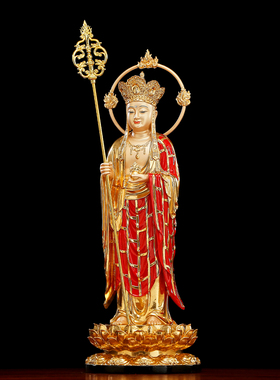 树脂九华山地藏王菩萨佛像站像