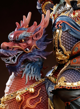 九天应元雷声普化天尊神像铜彩