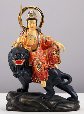 室内文殊普贤菩萨本命佛工艺品