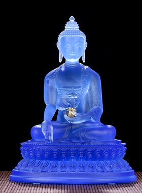 琉璃五方佛密宗随身供奉摆件