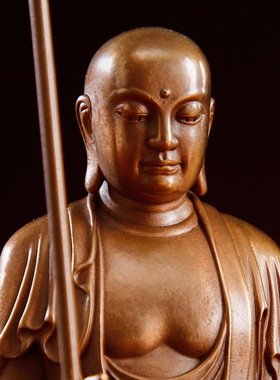 吉祥缘紫铜九华山地藏王铜像