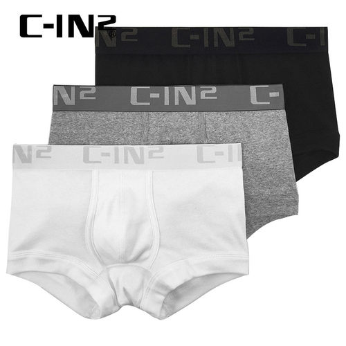 C-IN2进口男士内裤简约青年吊环提型精梳棉U凸低腰平角裤热卖4035 - 图0