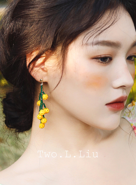 Two.L.Liu夏日清新手工小众耳环