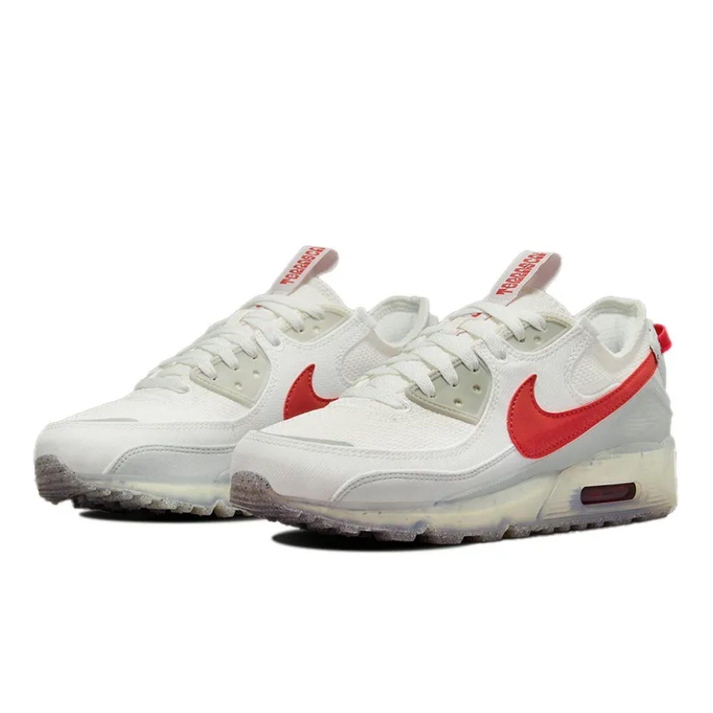 Nike Air Max 90经典百搭防滑舒适白红复古低帮跑步鞋 DQ3987-100