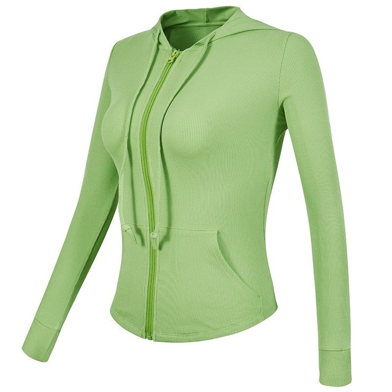 运动服外套女修身显瘦弹力健身休闲长袖跑步训练瑜伽服上衣秋冬款,淘宝优惠券,粉丝福利购,淘宝优惠卷