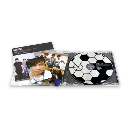 现货EXO-M 1st Mini Album MAMA 专辑CD光盘+歌词写真本+签名小卡 - 图2