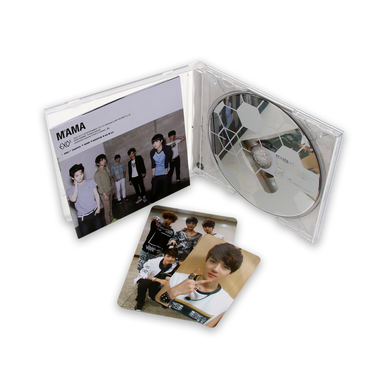 现货EXO-K 1st MINI ALBUM MAMA 专辑CD光盘+写真歌词册+签名小卡 - 图2