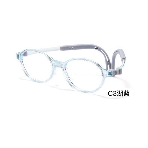 诺克苏儿童眼镜架T106硅胶鼻托防滑防脱落7-12岁配近视防控眼镜框 - 图1