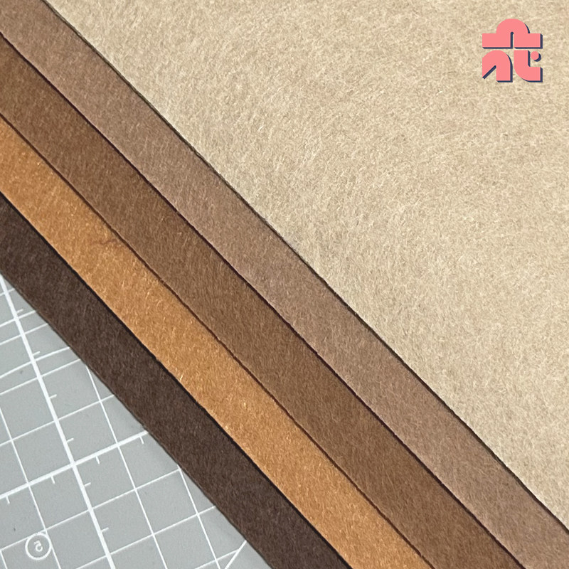 彩色加厚不织布手工diy挂件材料工具幼儿园环创棕色大张毛毡布料,淘宝优惠券,粉丝福利购,淘宝优惠卷