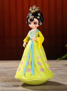 大唐不夜城不倒翁西安小姐姐音乐娃娃摆件可爱解压网红文创纪念品