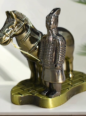 牵马佣摆件西安旅游纪念品兵马俑陕西出国礼品送老外小马客厅造景