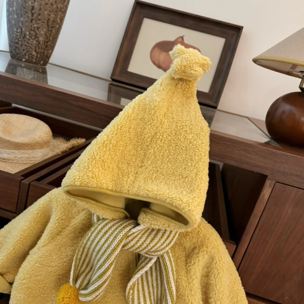 【现货】原创星星人！小博主冬季韩系男女宝宝连帽摇粒绒精灵外套,淘宝优惠券,粉丝福利购,淘宝优惠卷