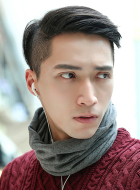 男士时尚韩版包头巾两用围脖帽子