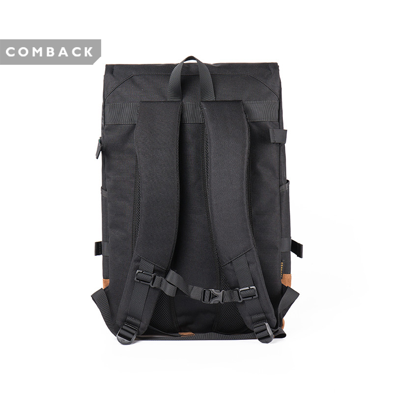 COMBACK男士休闲翻盖双肩包 时尚情侣学生背包运动女士双肩包潮 - 图2