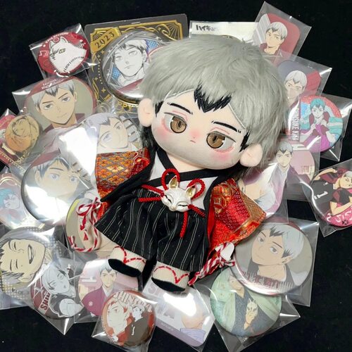 排球少年北信介属性20cm棉花娃娃正品超可爱毛绒玩偶公仔周边礼物 - 图2