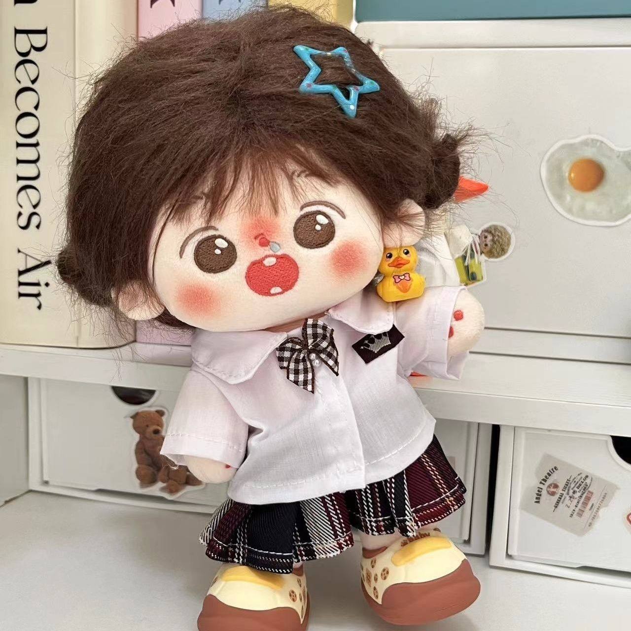 20cm娃衣校服可爱裙子套装衬衫棉花娃娃衣服玩偶毛绒公仔JK格裙,淘宝优惠券,粉丝福利购,淘宝优惠卷