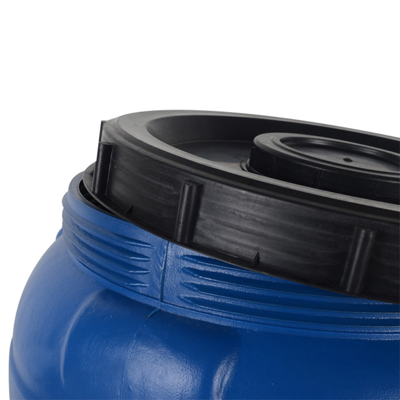 蓝色双层抗老化加厚塑料桶储水桶大水箱400L立式圆形酵素桶化工桶 - 图1