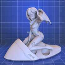 Dear Franks female main berry double body version 3D printing model stl hands high quality material file