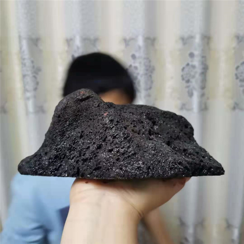 火山石龟缸爬台15-30cm草缸造景平底儿熔岩石 鱼缸浅水晒台火山岩 - 图2