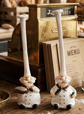 创意厨师橱窗树脂工艺品