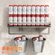 Gun grey punch-free bathroom storage rack