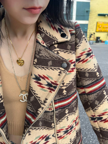 2022LUNA 全羊毛Pendleton提花面料大衣 - 图0