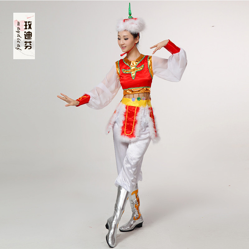 蒙古民族风蒙族成人新款草原鸿雁袍 玫迪芬民族服装/舞台装