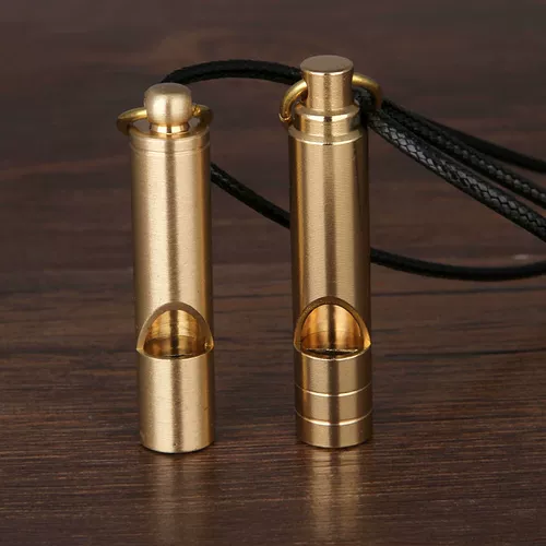 Латунный дорожный спасательный жилет, свисток, бамбуковый детский брелок для тренировок