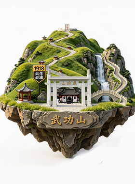 武功山冰箱贴磁吸纪念品