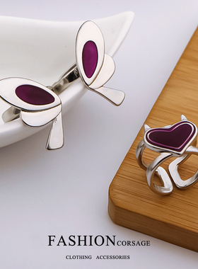 《无畏契约》暮蝶戒指 动漫游戏周边二次元COS手饰指环百搭装饰品