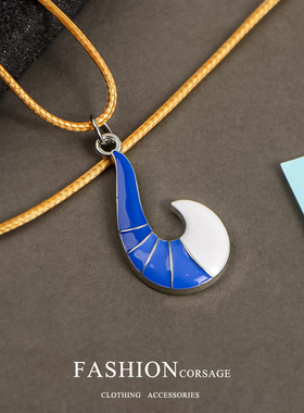 瓢虫少女动漫周边雷迪玛丽娜阿雅橙白狐尾项链二次元吊坠挂件饰品