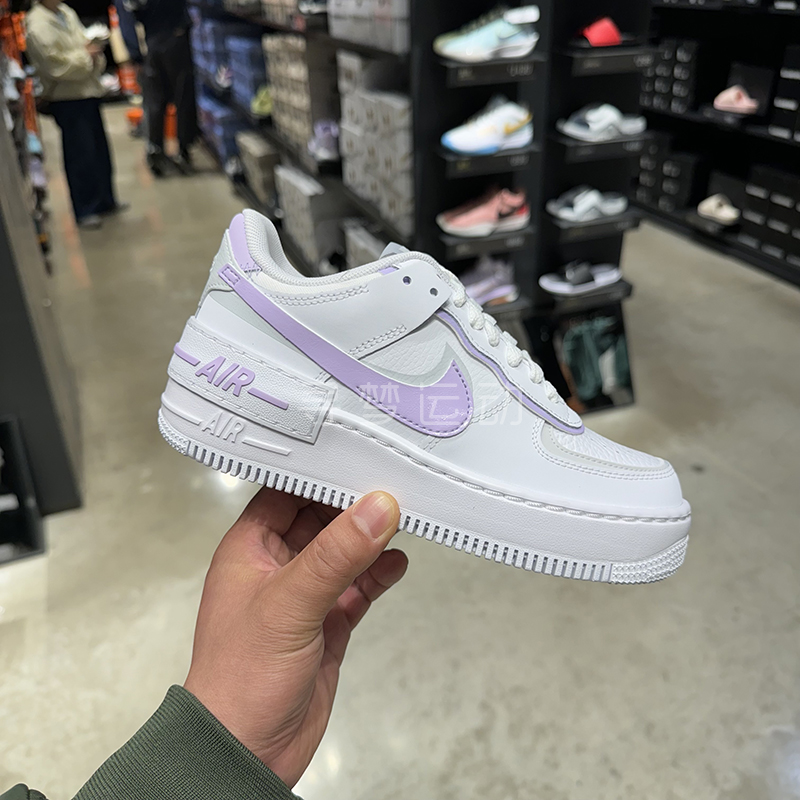 Nike FORCE 1 AF1 Shadow马卡龙女子运动复古低帮板鞋 DZ1847-104-图3