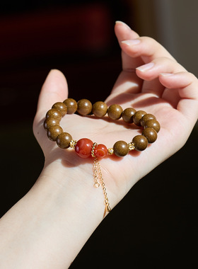 古法合香珠手链串珠女轻奢高级感中草药材国风文玩手串手饰批发