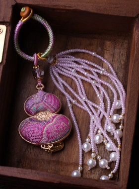 非遗成品宋锦葫芦挂件流苏包挂古风汉服挂饰diy车挂配饰扇子配件