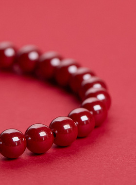2025保真朱砂手串本命马年国风女式蜜蜡淡水珍珠高含量帝王砂手链