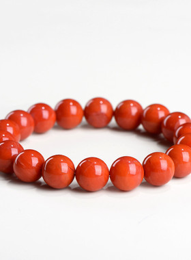 久雅水晶 天然满色南红玛瑙圆珠手链 蒙料南红玛瑙散珠手串 批发