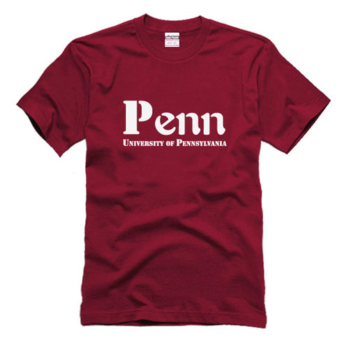 美国大学T恤 宾夕法尼亚大学短袖T恤校园文化衫校服Penn T恤 - 图2