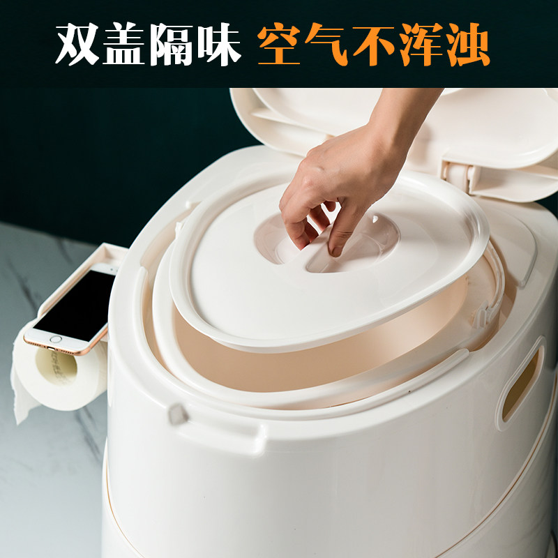 可移动孕妇老人家用便盆室内坐便器 爱尚家居家日用痰盂