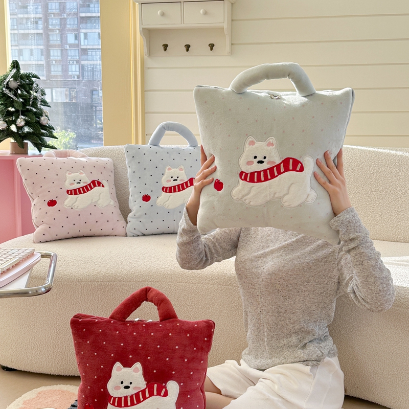2025新款可爱抱枕被子两用办公室秋冬午睡毯子沙发抱枕毯子二合一 - 图3