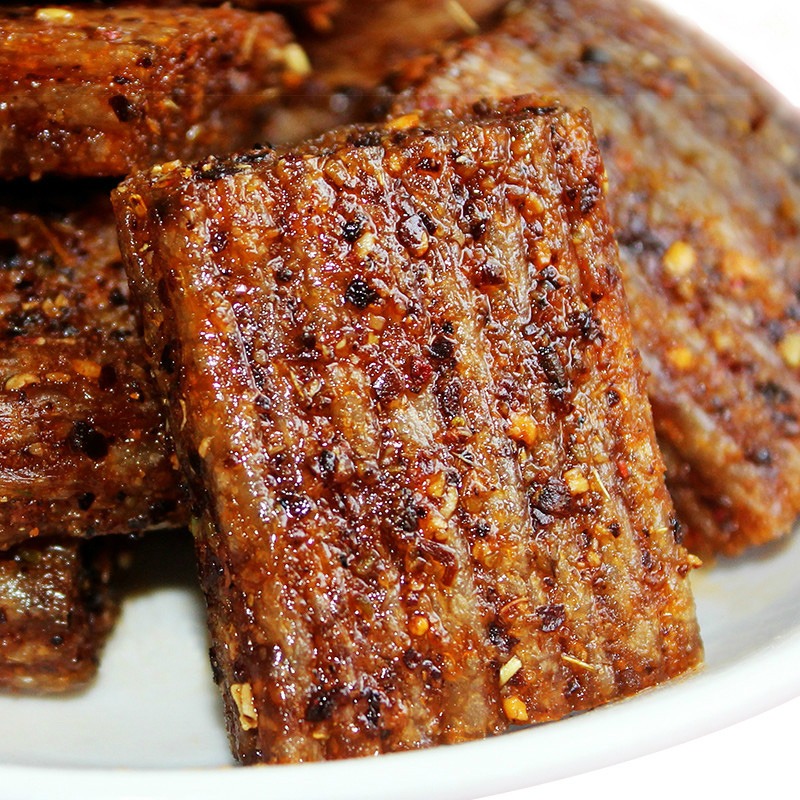 关家庄园旗舰店关家庄园大刀肉辣条素肉整箱网红麻辣零食儿时怀旧批发小吃辣么烧1