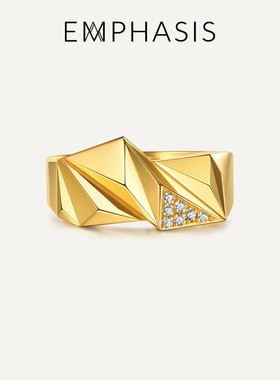 「冠」系列黄金(足金)钻石戒指