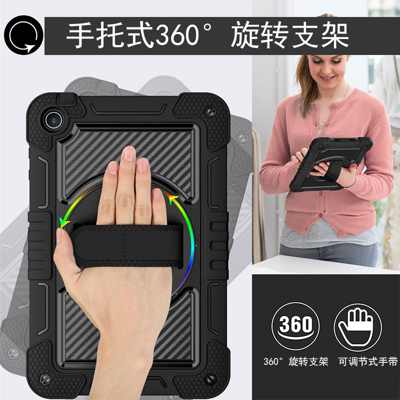 丽真保护套用于2023款华为MatePad SE硅胶套10.4英寸防摔11平板外壳擎云C5e手托旋转支架全包横竖撑AGS5Z-W00 - 图2