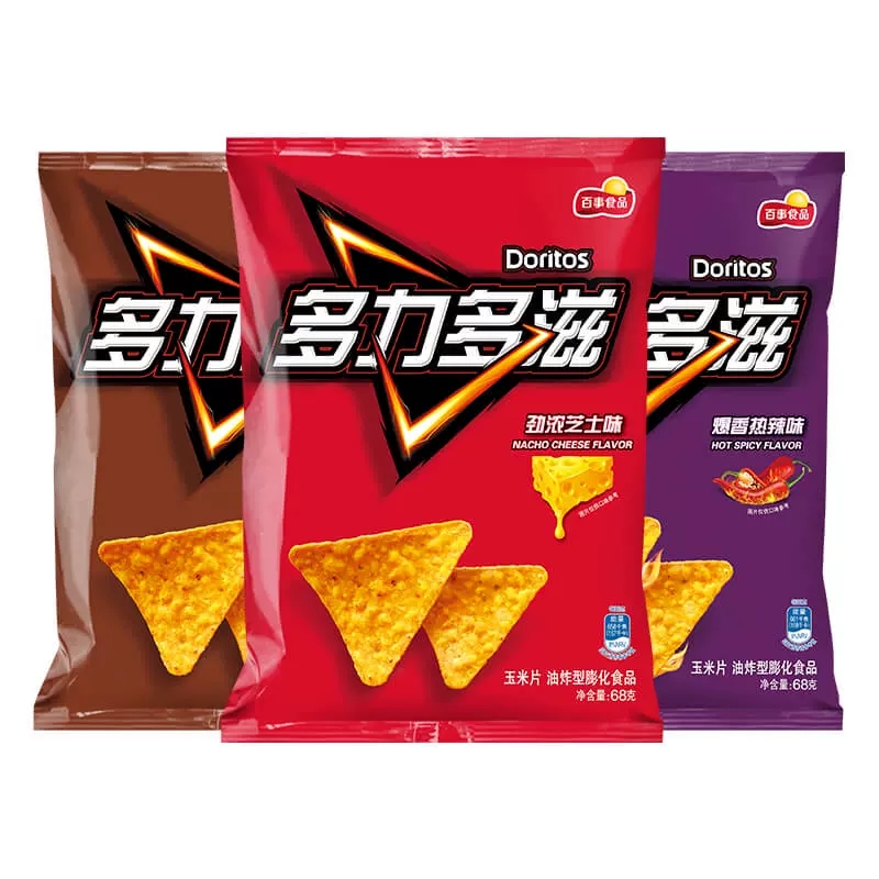 Doritos多力多滋玉米片68g*10包浓郁芝士薯片零食大礼包 - 图3